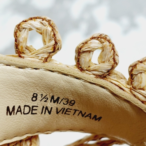 New Jessica Simpson Camilia Snake Print Leather/Textile Platform Sandals X467 - Picture 11 of 13